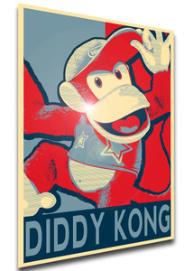 Poster - Propaganda - Smash Bros - Diddy Kong variant