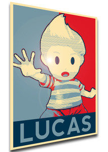 Poster - Propaganda - Smash Bros - Lucas variant Poster - Propaganda - Smash Bros - Lucas variant