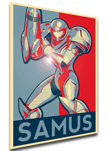 Poster - Propaganda - Smash Bros - Samus Aran variant