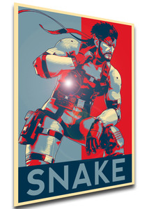 Poster - Propaganda - Smash Bros - Snake variant Poster - Propaganda - Smash Bros - Snake variant
