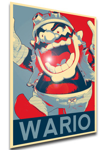 Poster - Propaganda - Smash Bros - Wario variant