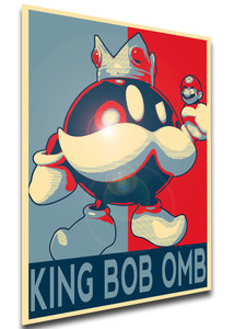 Poster - Propaganda - Super Mario - King Bob Omb