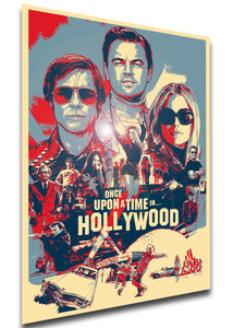Poster - Propaganda Full - Once Upon a Time in Hollywood - Locandina Vintage Poster - Propaganda Full - Once Upon a Time in Hollywood - Locandina Vintage