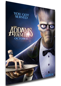 Poster - Locandina - the addams family - la famiglia addams - Lurch