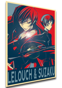 Poster - Propaganda - Code Geass - Lelouch & Suzaku