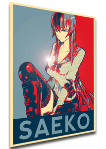 Poster - Propaganda - Highschool Of The Dead - Saeko Busujima variant Poster - Propaganda - Highschool Of The Dead - Saeko Busujima variant