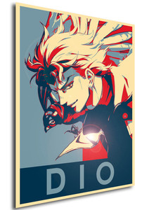 Poster - Propaganda - Jojo's Bizarre Adventures - Stardust Crusaders - Dio Brando Variant 3 Poster - Propaganda - Jojo's Bizarre Adventures - Stardust Crusaders - Dio Brando Variant 3