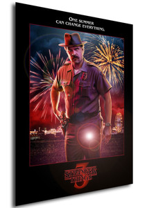 Poster - Locandina - Stranger Things - stagione 3 - Hopper