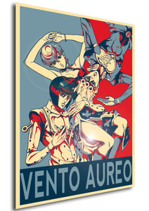 Poster - Propaganda - Jojo's Bizarre Adventures - Vento Aureo Variant Poster - Propaganda - Jojo's Bizarre Adventures - Vento Aureo Variant