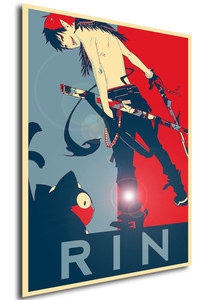 Poster - Propaganda - Blue Exorcist - Rin Okumura v2