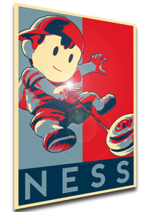Poster - Propaganda - Smash Bros - Ness