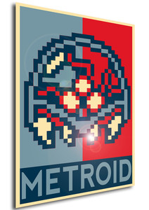 Poster - Propaganda - Pixel Art - Metroid Poster - Propaganda - Pixel Art - Metroid
