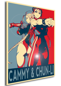 Poster - Propaganda - Street Fighter - Cammy & Chun-Li