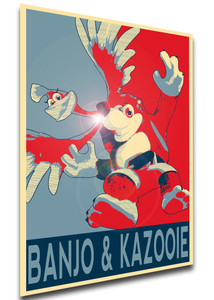 Poster - Propaganda - MA0009 - Smash Bros - Banjo & Kazooie variant Poster - Propaganda - MA0009 - Smash Bros - Banjo & Kazooie variant