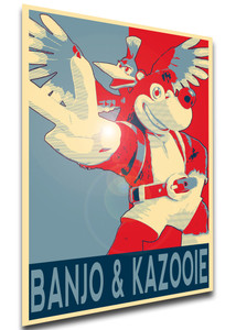 Poster - Propaganda - MA0012 - Smash Bros - Banjo & Kazooie variant 2 Poster - Propaganda - MA0012 - Smash Bros - Banjo & Kazooie variant 2