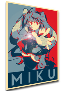 Poster - Propaganda - MA0085 - Vocaloid - Hatsune Miku variant 2 Poster - Propaganda - MA0085 - Vocaloid - Hatsune Miku variant 2