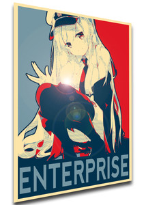 Poster - Propaganda - MA0135 - Azur Lane - Enterprise variant 2 Poster - Propaganda - MA0135 - Azur Lane - Enterprise variant 2