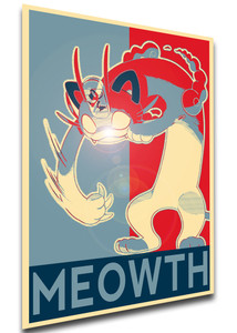 Poster - Propaganda - MA0144 - Pokemon - Gigantamax Meowth variant
