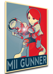 Poster - Propaganda - MA0159 - Smash Bros - Mii Gunner variant Poster - Propaganda - MA0159 - Smash Bros - Mii Gunner variant