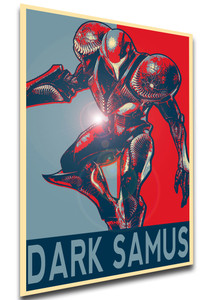 Poster - Propaganda - MA0168 - Smash Bros - Dark Samus variant
