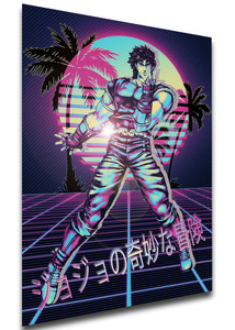 Poster - Vaporwave 80s Style - Jojo's Bizarre Adventure - Phanthom Blood - Jonathan Joestar Poster - Vaporwave 80s Style - Jojo's Bizarre Adventure - Phanthom Blood - Jonathan Joestar