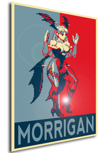 Poster - Propaganda - Pixel Art - Darkstalkers - Morrigan Aensland Poster - Propaganda - Pixel Art - Darkstalkers - Morrigan Aensland