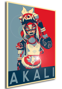 Poster - Propaganda - KDA Akali chibi
