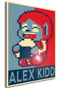 Poster - Propaganda - Pixelart - Alex Kidd