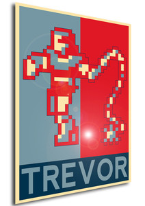 Poster - Propaganda - Pixelart - Castlevania - Trevor Belmont Poster - Propaganda - Pixelart - Castlevania - Trevor Belmont