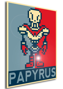 Poster - Propaganda - Pixelart - Undertale - Papyrus