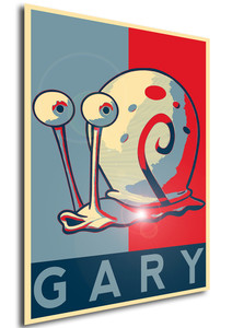 Poster - Propaganda - Spongebob - Gary Poster - Propaganda - Spongebob - Gary