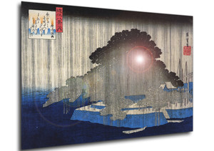Poster - Ukiyo-e - Hiroshige - Heavy rain on a pine tree - 15 Poster - Ukiyo-e - Hiroshige - Heavy rain on a pine tree - 15