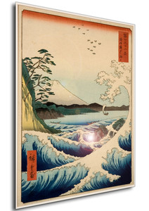 Poster - Ukiyo-e - Hiroshige - The Sea at Satta, Suruga Province - 09 Poster - Ukiyo-e - Hiroshige - The Sea at Satta, Suruga Province - 09