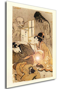 Poster - Ukiyo-e - Utamaro - One Hundred Stories of Demons and Spirits - 03 Poster - Ukiyo-e - Utamaro - One Hundred Stories of Demons and Spirits - 03