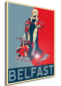 Poster - Propaganda - Azur Lane - Belfast Iridescent Rose