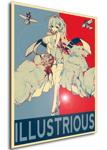 Poster - Propaganda - Azur Lane - Illustrious Morning Star Of Love And Hope Poster - Propaganda - Azur Lane - Illustrious Morning Star Of Love And Hope