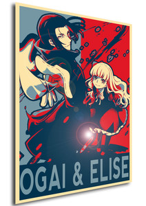 Poster - Propaganda - Bungo Stray Dogs - Ogai Mori & Elise