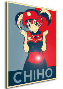 Poster - Propaganda - The Devil is a Part-Timer - Hataraku Maou Sama - Chiho Sasaki Poster - Propaganda - The Devil is a Part-Timer - Hataraku Maou Sama - Chiho Sasaki