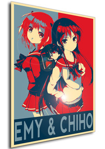 Poster - Propaganda - The Devil is a Part-Timer - Hataraku Maou Sama - Emi & Chiho Poster - Propaganda - The Devil is a Part-Timer - Hataraku Maou Sama - Emi & Chiho