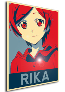 Poster - Propaganda - The Devil is a Part-Timer - Hataraku Maou Sama - Rika Suzuki Poster - Propaganda - The Devil is a Part-Timer - Hataraku Maou Sama - Rika Suzuki