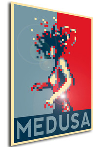 Poster - Propaganda - Pixel Art - Castlevania Aria of Sorrow - Medusa