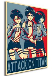 Poster Propaganda Attack on Titan Characters Poster Propaganda Attack on Titan Characters