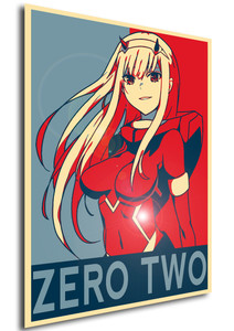 Poster Propaganda Darling in the FRANXX Zero Two Poster Propaganda Darling in the FRANXX Zero Two