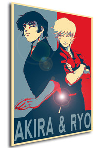 Poster Propaganda Devilman OAV Akira e Ryo