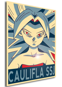 Poster Propaganda Dragon Ball Super Caulifla SSJ
