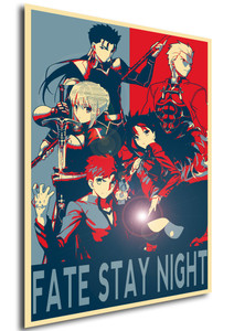 Poster Propaganda Fate Stay Night Characters