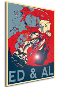 Poster Propaganda Fullmetal Alchemist Ed e Al