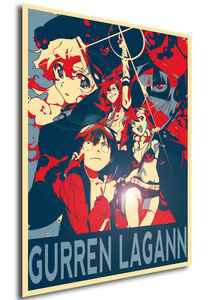 Poster Propaganda Gurren Lagann Characters