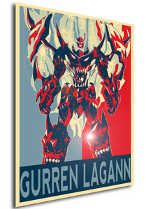 Poster Propaganda Gurren Lagann Robot Poster Propaganda Gurren Lagann Robot