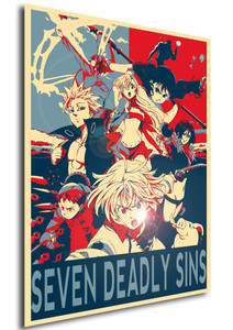 Poster Propaganda Seven Deadly Sins Characters Poster Propaganda Seven Deadly Sins Characters